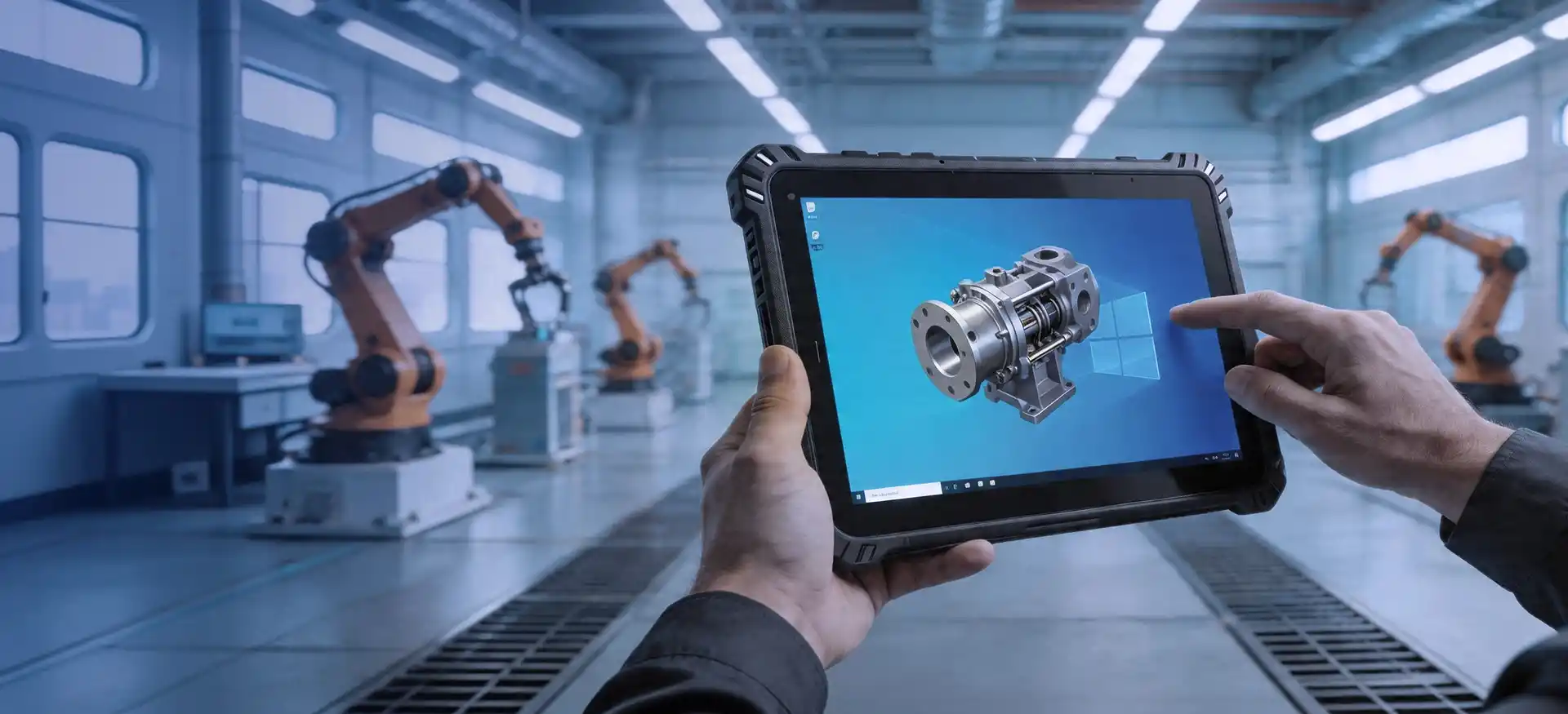Tablet Windows robusto de 10,1 polegadas: